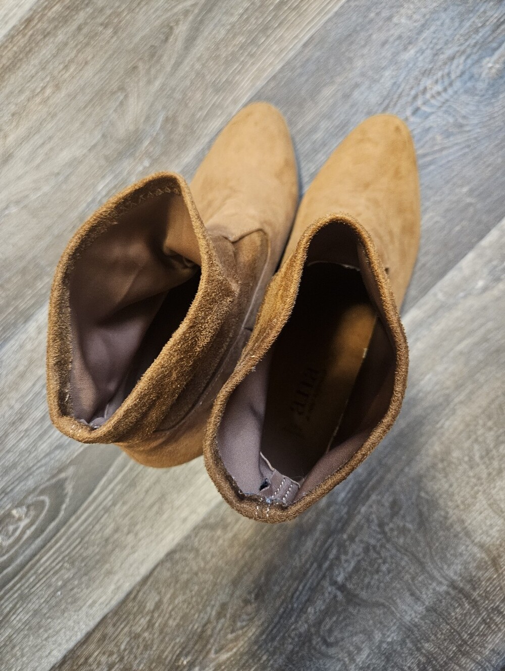3 For $15 🎊 Brown Suede Fold-Over Ankle Boots - Picture 4 of 10